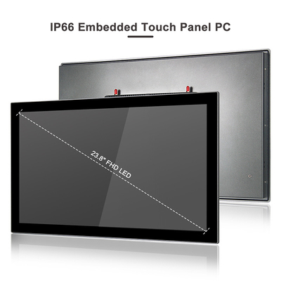 Bảng điều khiển cảm ứng công nghiệp không quạt PC Dual Lan Pc Vesa Mount 24 &quot;1920 X 1080