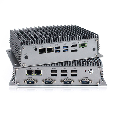 Hộp nhúng công nghiệp CPU I3-8145U PC Lõi kép 2.1GHz với 4 X RS232