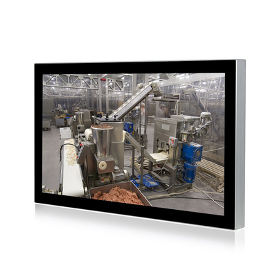 Bảng điều khiển màn hình cảm ứng HMI 24 inch Bảng điều khiển HMI công nghiệp không thấm nước PC 4G RAM 32G SSD