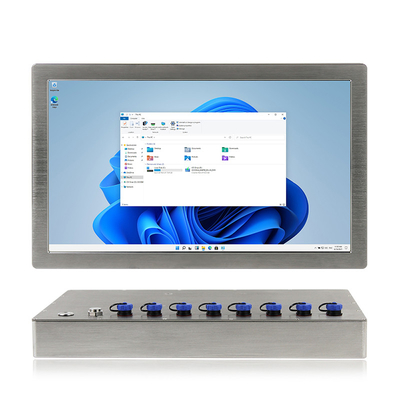 Bảng điều khiển IP69K không quạt 15,6 inch Máy tính để bàn Máy tính công nghiệp không gỉ