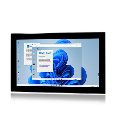 Bảng điều khiển cảm ứng công nghiệp không quạt dành cho máy tính để bàn 17,3 inch PC 10 điểm cảm ứng đa điểm với TPM2.0