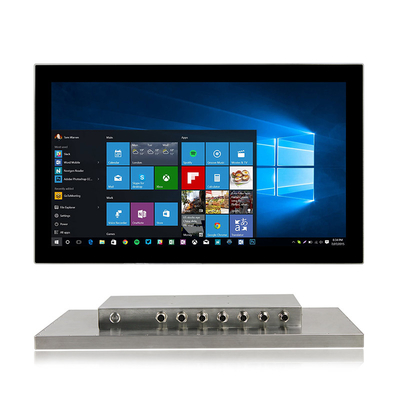 Bảng điều khiển công nghiệp HMI thế hệ thứ 6 IP67 Pc 10 điểm PCAP 21,5 inch