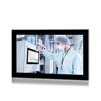 Bảng điều khiển HMI công nghiệp 18,5 inch Tất cả trong một PC Mặt trước CPU J1900 IP65