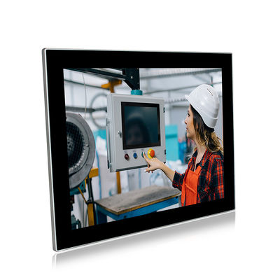 Bảng điều khiển cảm ứng công nghiệp nhúng chống phá hoại PC 15 inch 2 LAN 9V-36V
