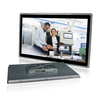 IOT Máy tính cảm ứng nhúng không quạt 24 &quot;I3 8145U Windows 10 RS232 VGA PCAP