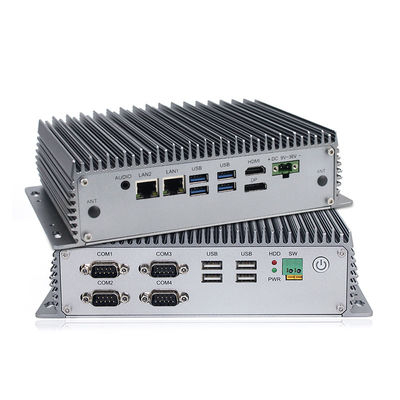 Máy tính nhỏ không quạt Mini PC thế hệ thứ 8 I3 I5 Máy tính hộp nhúng công nghiệp dành cho máy tính cạnh