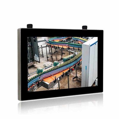 Bảng điều khiển bằng thép không gỉ 450cd / M2 Máy tính hoàn toàn kín IP69K 12 inch 25W