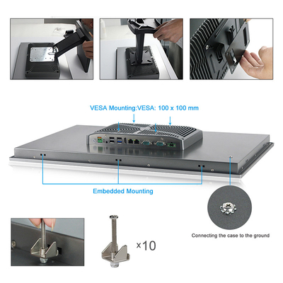 Màn hình cảm ứng chống nước IP65 PC 5G I3 Core HMI Touch Panel PC Máy tính công nghiệp