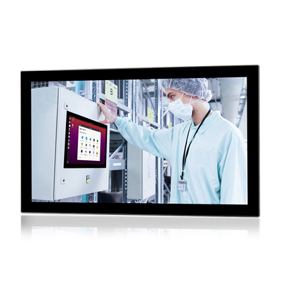 I7 8565U Bảng điều khiển cảm ứng công nghiệp không quạt hỗ trợ PC Win 10 Hệ thống Linux Ubuntu Debian