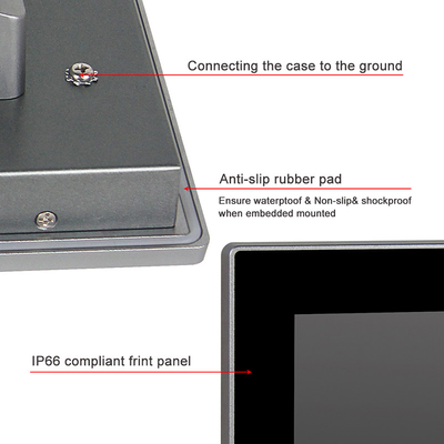 Màn hình cảm ứng công nghiệp mini Máy tính treo tường 13,3 &quot;FHD Tất cả trong một 10 điểm Touch Core I5