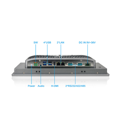 Bảng điều khiển cảm ứng công nghiệp J1900 / I3 / I5 / I7 PC 12 inch Hỗ trợ Windows 10/11