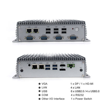 I7-8565U Máy tính mini công nghiệp không quạt với WiFi Bluetooth Tùy chọn