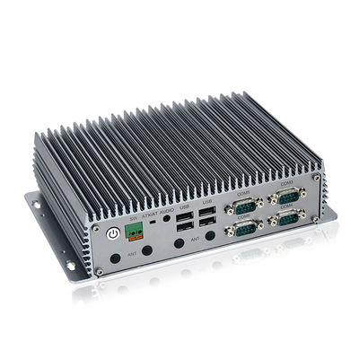 Máy tính mini công nghiệp không quạt thế hệ thứ 12 J6412 Quad Cores 2.0GHz 3xLAN RS232 RS422 RS485