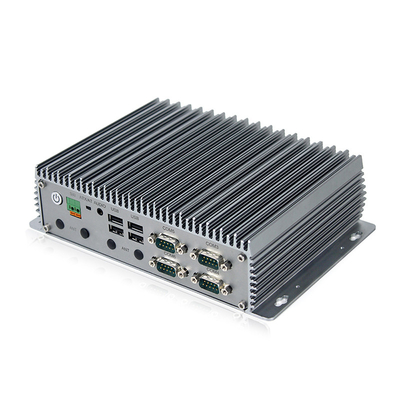 J6412 Máy tính để bàn mini 3 LAN không quạt công nghiệp Máy tính WIN10 LINUX RS232 RS485 PC