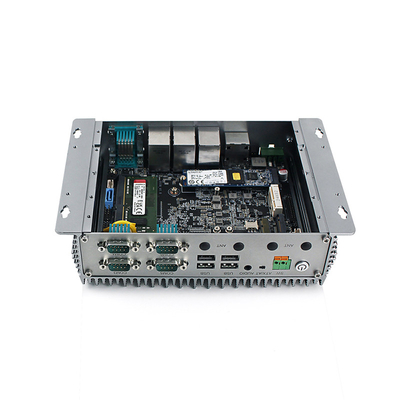 Máy tính mini nhúng không quạt J6412 DDR4 M.2 SSD 3xRJ45 Lan Linux / Win10 Pro