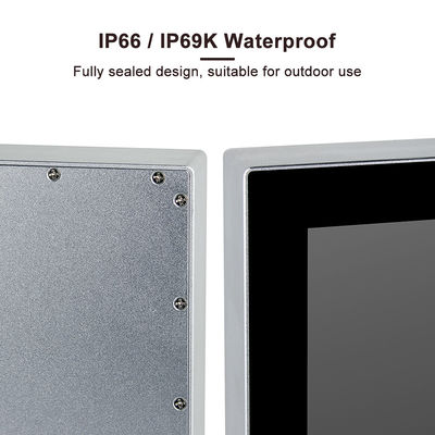 J1900 Bảng điều khiển cảm ứng công nghiệp 24 inch PC Bảng điều khiển IP69K chống nước