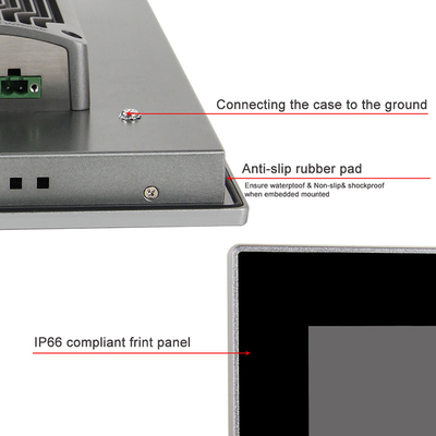 15 &quot;Bảng điều khiển cảm ứng đa điểm điện dung Linux I3 thế hệ thứ 8 PC AIO công nghiệp không quạt