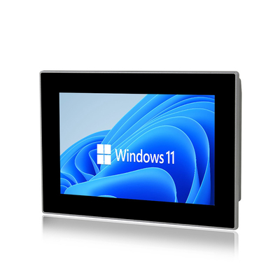 10 inch J6412 Máy tính công nghiệp HMI Bảng điều khiển cảm ứng tất cả trong một với 3 mạng LAN