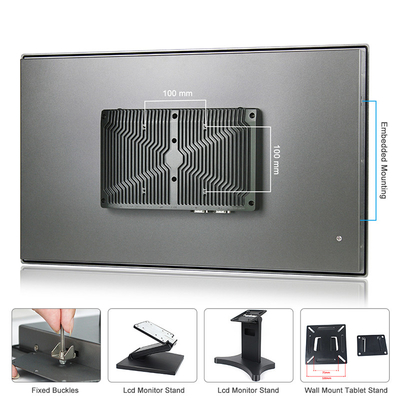 Màn hình cảm ứng điện dung 24 inch J6412 Windows 11 HMI Panel PC với 2xRS485