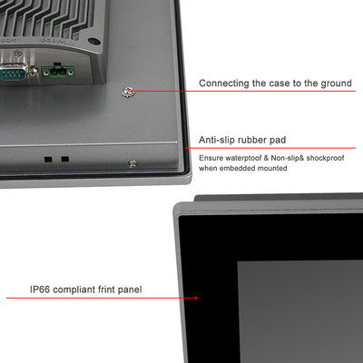 Máy tính công nghiệp 15 inch J6412 PC Windows10 Iot Màn hình cảm ứng điện dung dự kiến