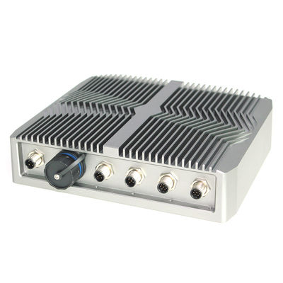 Ngoài trời IP67 nhúng Linux không quạt Mini Pc, M12 I / O Kết nối máy tính Gpu công nghiệp