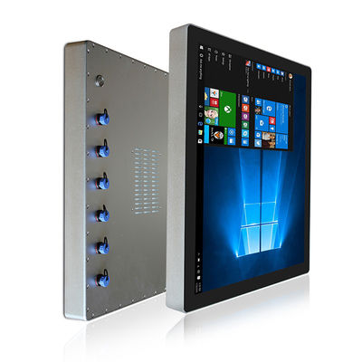 Màn hình cảm ứng 19 inch không thấm nước ngoài trời Bảng điều khiển công nghiệp nhúng PC Độ sáng cao