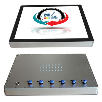 Bảng điều khiển ngoài trời treo tường Pc, 19in 1500nits Máy tính tất cả trong một công nghiệp