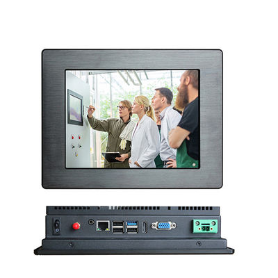 Máy tính mini không quạt công nghiệp Linux Celeron Màn hình cảm ứng AIO lõi kép 3855U