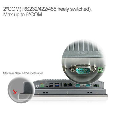 Máy tính bảng điều khiển HMI bằng thép không gỉ X86 Ip65 Win10 cho sản xuất thực phẩm