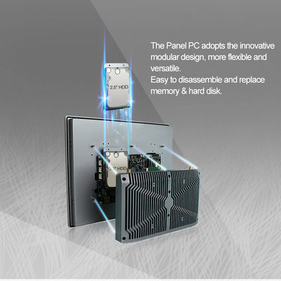 I3 I5 I7-8565U Ip65 Panel Pc, Màn hình gắn kết công nghiệp HMI điện dung