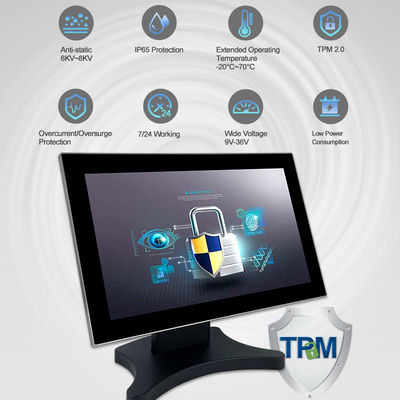 Màn hình cảm ứng chống nước 15,6 &quot;FHD 8565U Ip65 PC Windows 10 2 LAN