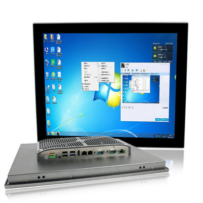 Màn hình cảm ứng gắn bảng màu xám 17 inch J1900 siêu mỏng Pc, Bảng điều khiển phẳng công nghiệp liền mạch Pc