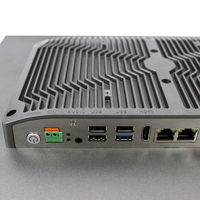Màn hình cảm ứng gắn bảng màu xám 17 inch J1900 siêu mỏng Pc, Bảng điều khiển phẳng công nghiệp liền mạch Pc
