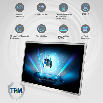 Màn hình cảm ứng công nghiệp VESA 1.6GHz PC 10 điểm TPM2.0 Điện dung