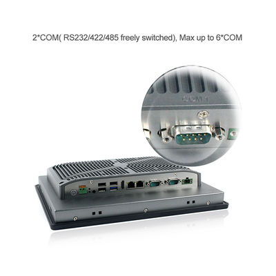 Máy tính cá nhân công nghiệp RS232 RS485, Pc nhỏ không quạt cảm ứng điện trở 12 &quot;