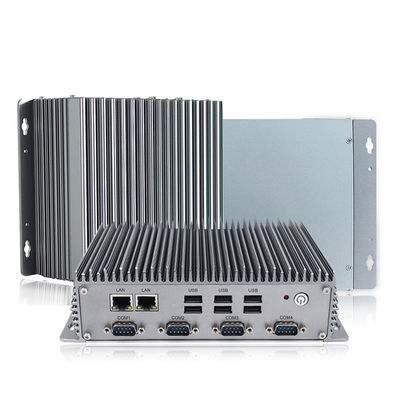 Máy tính mini không quạt công nghiệp nhúng Core I5 ​​/ I7 Windows11 Pro với 4 LAN