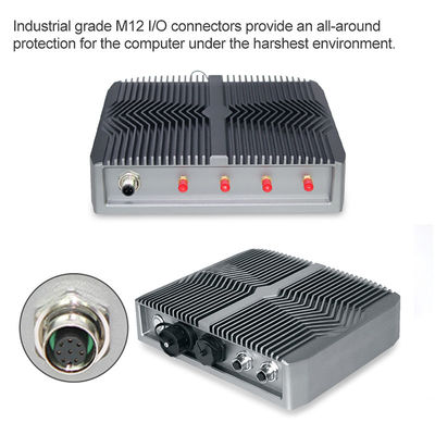 RS232 Windows Industrial Pc, I7 8565U Giải pháp máy tính nhúng Micro Pc không quạt