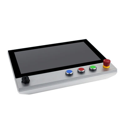 IP65 15.6 &quot;FHD Bảng điều khiển Led gắn màn hình cảm ứng Pc Dừng khẩn cấp