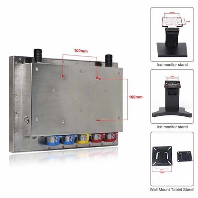 NTSC P Cap IP69K Panel PC 12 &quot;Ánh sáng ban ngày cho hóa chất thực phẩm công nghiệp