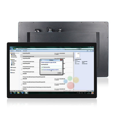 Màn hình cảm ứng chống nước Pcap 24 &quot;IP69K Pc VGA không quạt với mạng LAN GbE