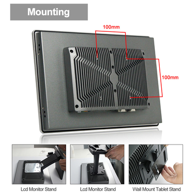 Màn hình cảm ứng điện trở chống thấm Ip66 VESA 600cd / m2 J1900 Với TPM 2.0