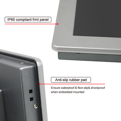 Bảng điều khiển HMI nhúng không quạt PC TPM2.0 15,6 inch 1500nits cho hệ thống điều khiển