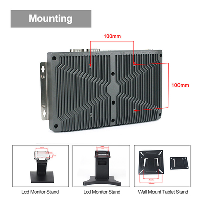 Hộp nhúng không quạt RS232 Vỏ hợp kim Pc J1900 1.5A Nhúng Mini Pc