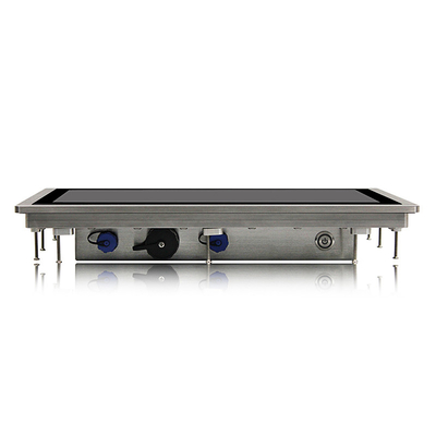 Màn hình cảm ứng công nghiệp có thể giặt IP69K được nhúng 400cd / m2 VGA DVI