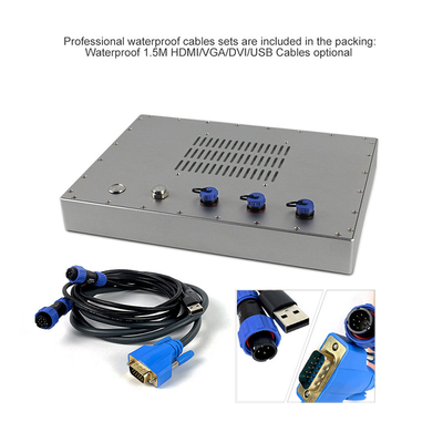 Màn hình LCD cảm ứng VGA DVI IP69K Màn hình LCD công nghiệp 450cd / m2