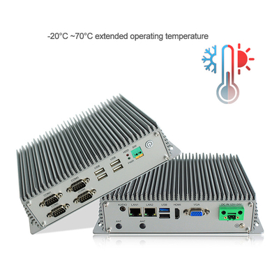 Hộp nhúng công nghiệp không quạt PC Lõi tứ J1900 tùy chỉnh