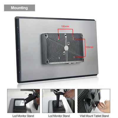 Màn hình cảm ứng chống nước thế hệ thứ 8 PC công nghiệp I7 I5 I3 không quạt với RS232 RS422 RS485