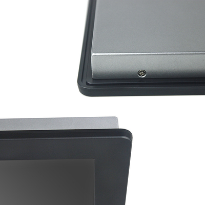 PCAP Touch Embedded Fanless Industrial Panel PC Máy tính treo tường Mặt trước IP65