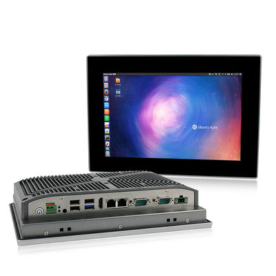 Chất lượng Bảng điều khiển cảm ứng nhúng công nghiệp không quạt 10 inch PC J1900 RS232 RS422 RS485 nhà máy